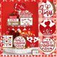 thumbnail image 3 of Fiudx Bandeja Decorativa para San Valentín, Diseño de Corazón de Madera Roja, Elegante Centro de Mesa, Estante para Chimenea, Ideal para Bodas En Casa, Juego de 15, Diseño Llamativo., 3 of 6