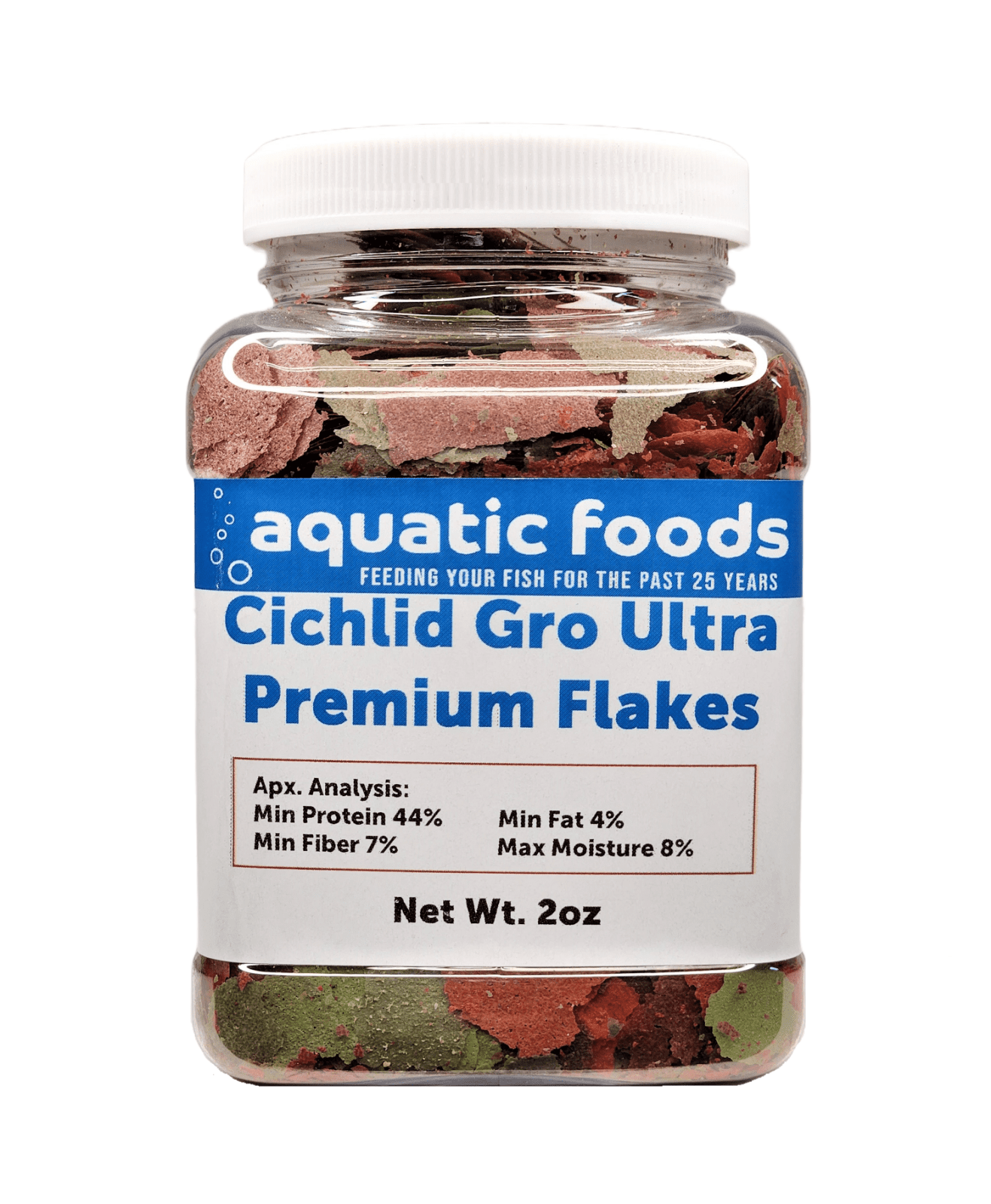 Cichlid Growth ULTRA 8Type Premium Flake Mix for Discus, Cichlids, All