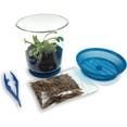 thumbnail image 2 of Live Venus Flytrap Kit with Carnivorous Plant Food, Tweezers & 4.5" Blue Terrarium – Indoor Bug-Eating STEM Gift for Kids & Adults Fly Trap, 2 of 9