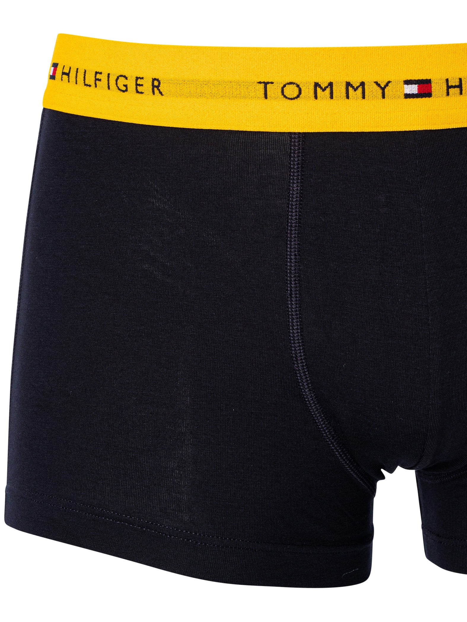 Tommy Hilfiger 3 Pack Signature Cotton Essentials Trunks, Black 