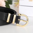 thumbnail image 6 of WHIPPY Women's Leather Belts for Jeans Dresses Pants Casual Ladies Belt with Gold Buckle 3 Pack, 6 of 7
