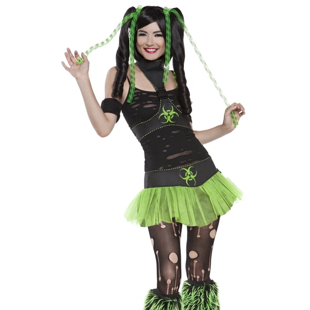 Lip Service Sexy Neon Green Cyber Punk Anime Outfit Halloween Costume Walmart Com Walmart Com