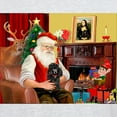 thumbnail image 3 of CafePress - Santa Min Poodle (B) Light T Shirt - Light T-Shirt - CP, 3 of 4