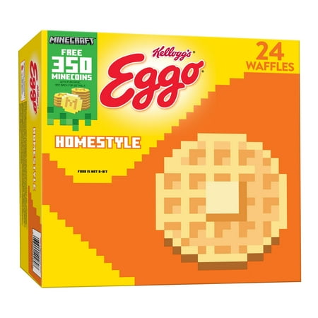 Eggo Homestyle Breakfast Waffles, 29.6 oz, 24 count, (Frozen)