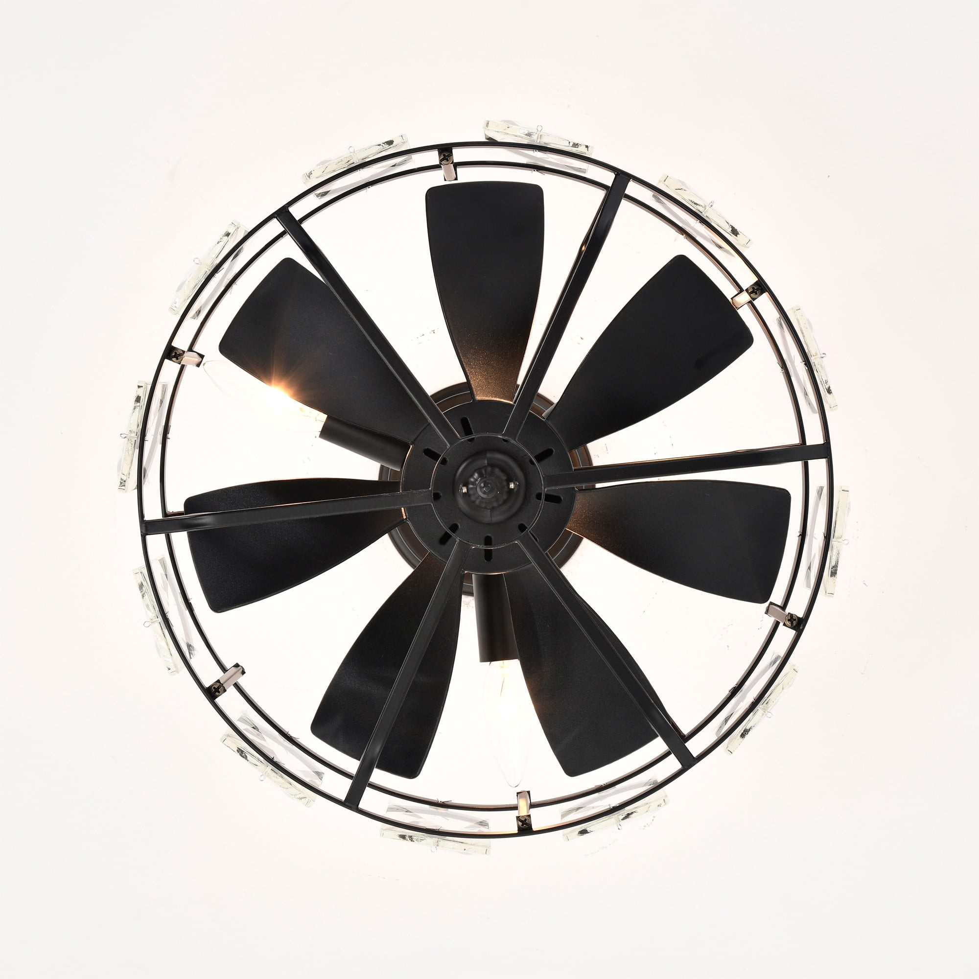 Alban 15.4 in. 3-Light Indoor Matte Black Finish Ceiling Fan with Light Kit
