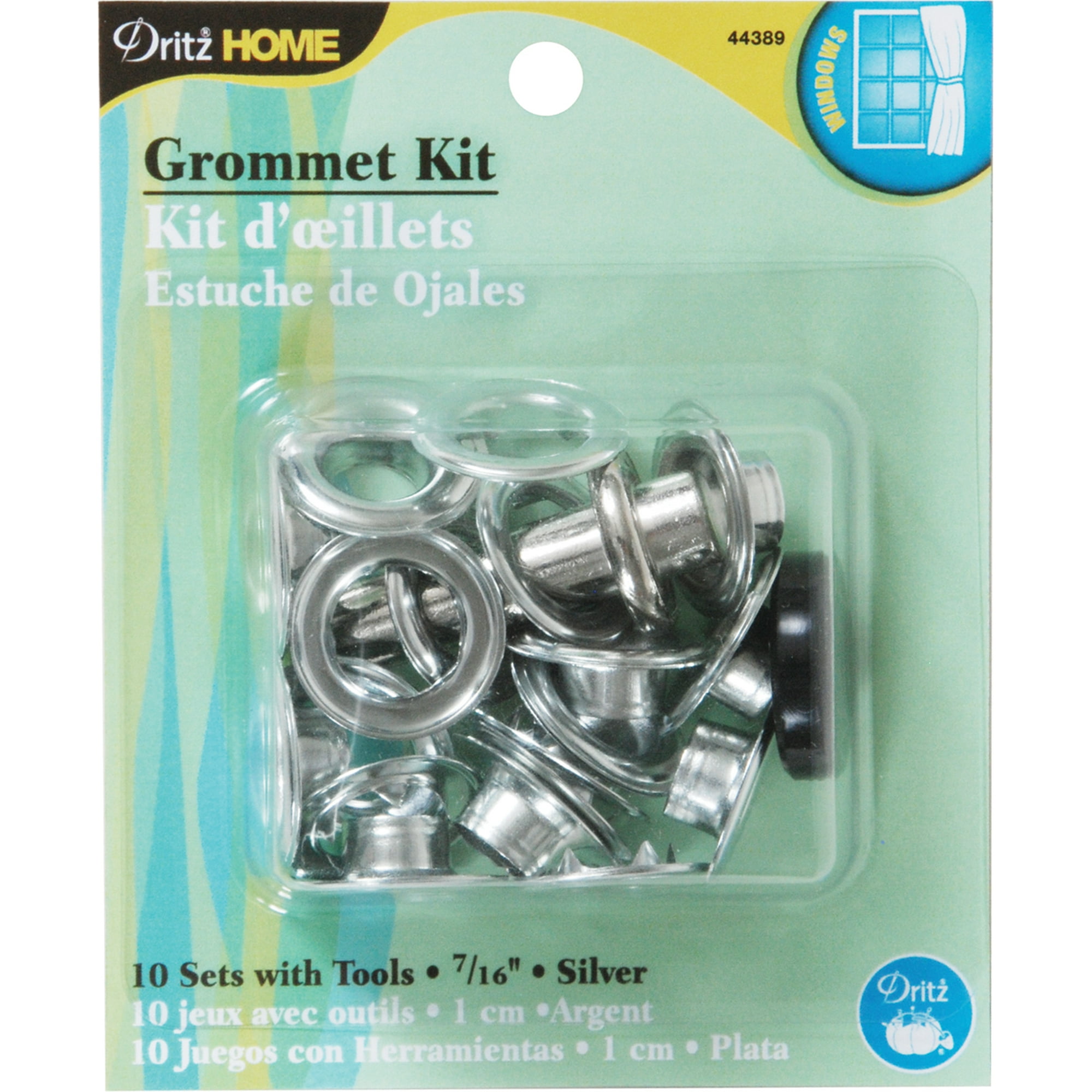 Grommet Kit 7 16 W Stud Setter 10 Pkg Silver Walmart Canada