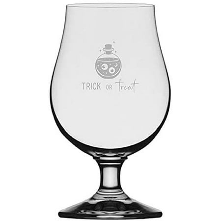 

Trick or Treat Eyes Happy Halloween Etched 13.25oz Iona Beer Glass