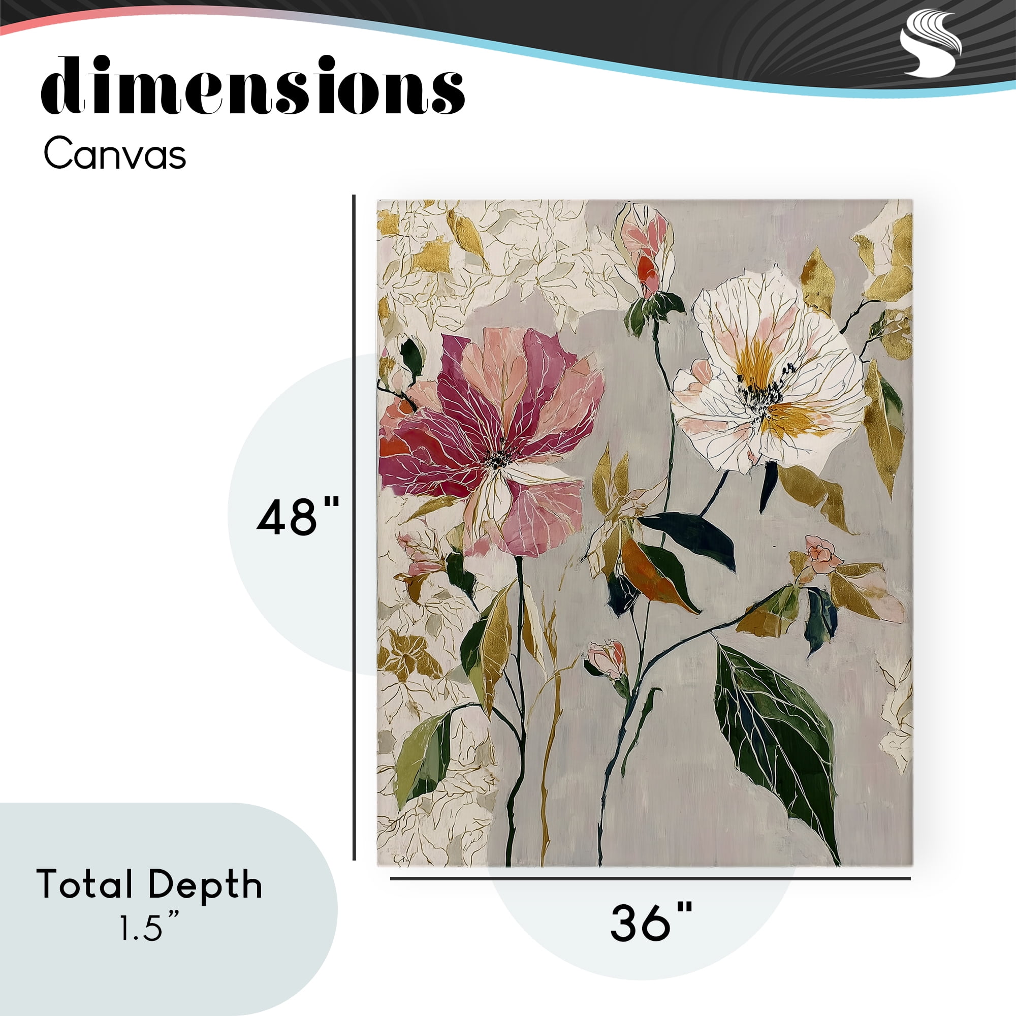 Playful Assumption Abstraction Canvas Wall Art, design by Annabelle Hall