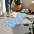 thumbnail image 4 of Light Blue Daisy Flower Pattern Door Rugs,Washable Non Slip Door Mats Indoor,Decorative Door Mats,Entry Mat Indoor for Entrance,Bedroom,Kitchen,Bathroom,16"x24", 4 of 6