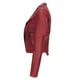 thumbnail image 4 of Chaqueta de cuero pequeña para primavera y otoño, chaqueta de imitación de PU, Chaqueta corta ajustada para motocicleta para mujer, chaqueta ajustada para motocicleta XL 2024, 4 of 5