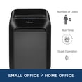 thumbnail image 2 of Fellowes Powershred Jam Protection Micro Cut Shredder, Black, 1 Pack, 2 of 8