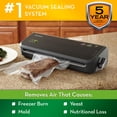 thumbnail image 2 of FoodSaver FM2000 Vacuum Sealer Machine with HandHeld Vaccum Sealer, Bags & Rolls |Bonus Pack | Black, 2 of 5