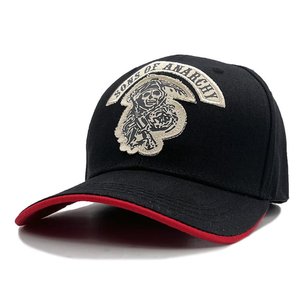 Gorra de béisbol Pirate Captain para hombre Snapback de algodón negra