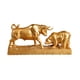 thumbnail image 3 of Estatua de toro y oso, 11 x 3 x 5,3 pulgadas, colección Feng Shui, escultura animal Dorado, 3 of 9