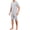Grey, variant on Men's Pajama Set Short Sleeve Crewneck Top & Shorts, Soft Lightweight Breathable Summer Knit Loungewear 2-Piece Set,Dark Blue,(S-2XL)