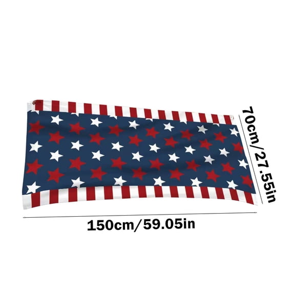Large Oversized Beach Towel, 59 x 27.5 Inch Striped Pool Towel, American Flag Soft Towel Red White Blue Towel for Adult Men Women, Lightweight Towels for 4th Of July