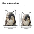 thumbnail image 2 of Saiise Swordsman Cool Dragon Pattern Sports Drawstring Backpack - String Swim Gym Bag with Wet Proof Pocket for Women&Men-Medium, 2 of 6