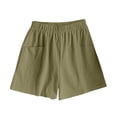 thumbnail image 3 of Asxite Womens Pajamas Pants Loose Elastic Waist Solid Pocket Casual Short Sleepwear, 3 of 6