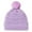 Purple, variant on Karoyedx Kids Baby Hat Toddler Baby Boys Girls Knitted Cap Beaniess Pompom Elastics Turban Winter Warm Hat Grey Size,One Size