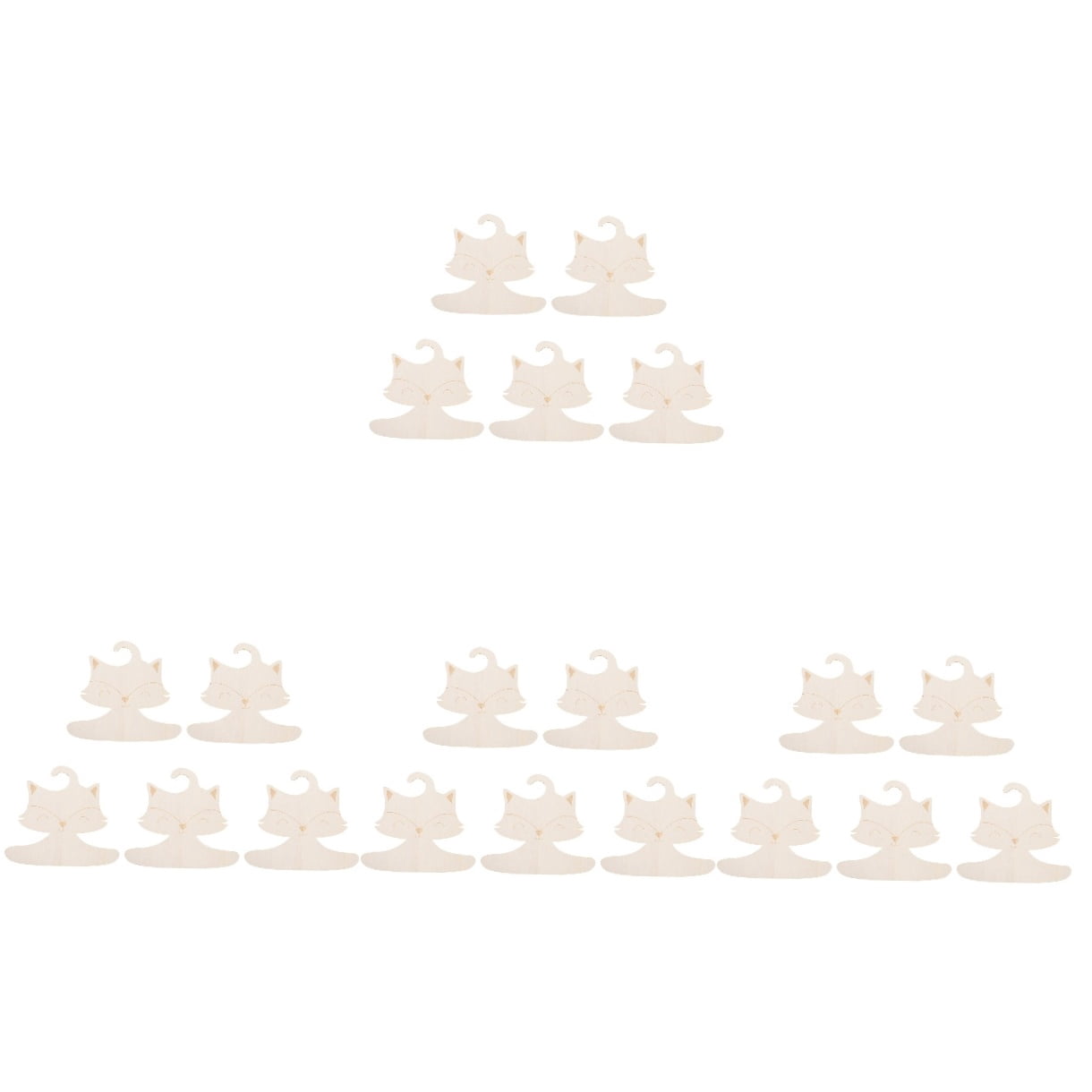 20 Pcs  Baby Clothes Hangers Wooden Hanger Baby Clothes Hanger Closet Organizing Hanger