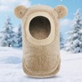 thumbnail image 2 of Wxirdrow Newborn Baby Hats /Winter Baby Warmth Adding CuteEared Hooded Windproof Hat Scarf Cap Khaki,6-36 Months, 2 of 9