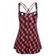 thumbnail image 2 of Tank Top de Ojales de Talla Extra con Mangas Cortas Rosegal  Camisetas sin mangas de talla grande, 2 of 5