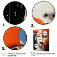 thumbnail image 3 of Designart "Kabuki Reverie Woman Portrait in Japon Art III" Portrait Floater Framed Wall Decor, 3 of 7