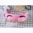thumbnail image 4 of Máscara de dormir de poliéster de felpa, linda cubierta para ojos de animal, cierres de velcro especiales, bloquea completamente la luz, ideal para mujeres, niños, adultos, niñas y niños, 4 of 5