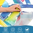 thumbnail image 3 of Yayeee Kitchen Curtains Tier Pair Light Filtering 27"x24" Rod Pocket Short Cafe Window Panel, Yellow Hand Drawn Sailboats, 3 of 7