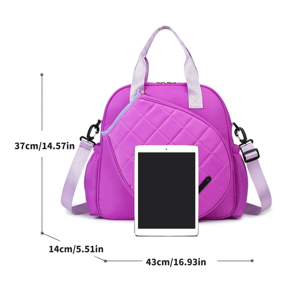 Multipurpose Tennis Racket Bag Adjustable Removable Strap for Athletic Equipment