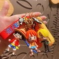 thumbnail image 2 of De Dibujos Animados Anime De Una Pieza Muñeca Llavero Luffy Zoro Sanji Mochila Colgante Juguetes De Los Niños, 2 of 4