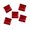 Red, variant on Craft County’s Flat Resin Beads – Various Colors and Packs – Square Shaped – Macrame, Sewing, Jewelry
