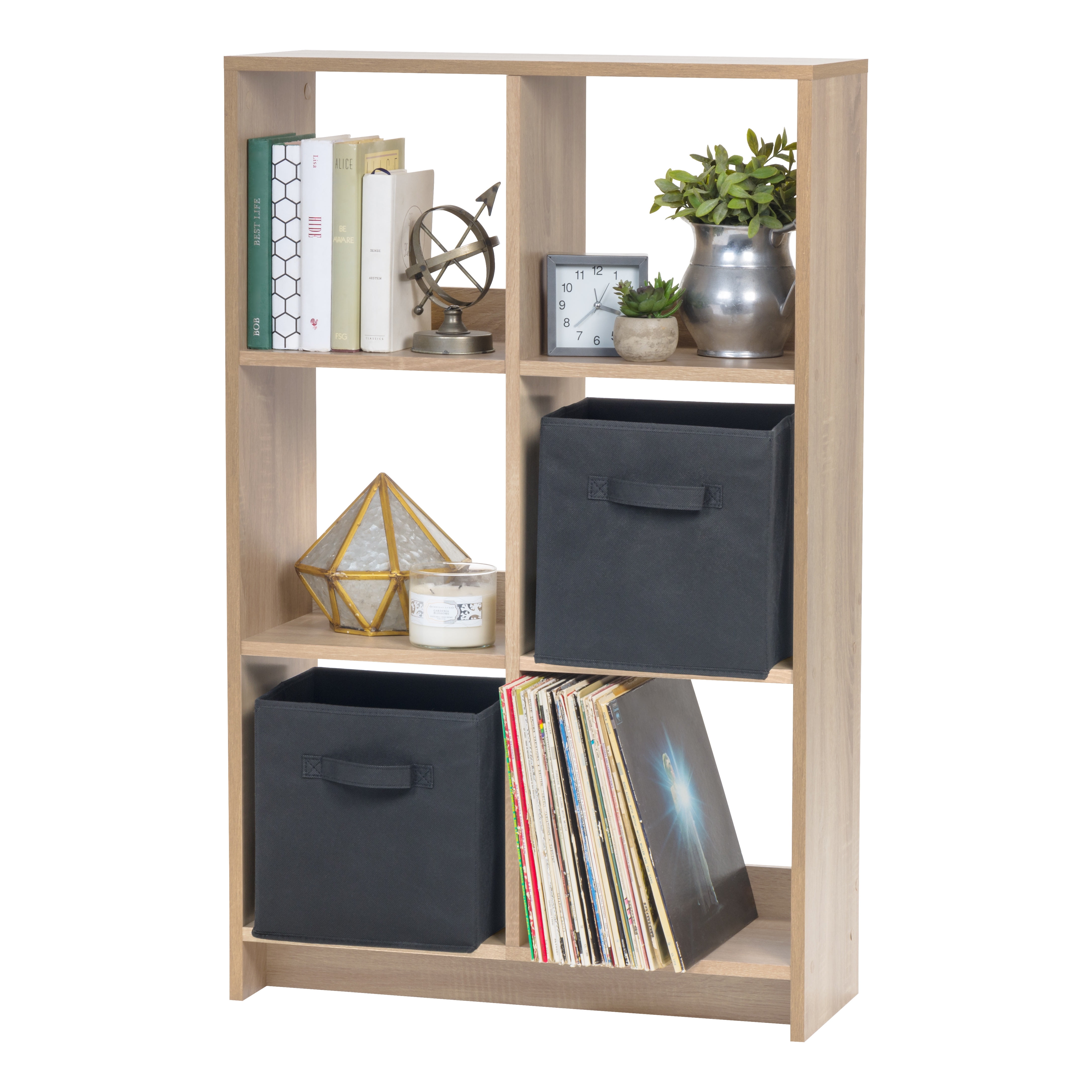 IRIS 6 Cube Ash Brown Heavy-Duty Organizer