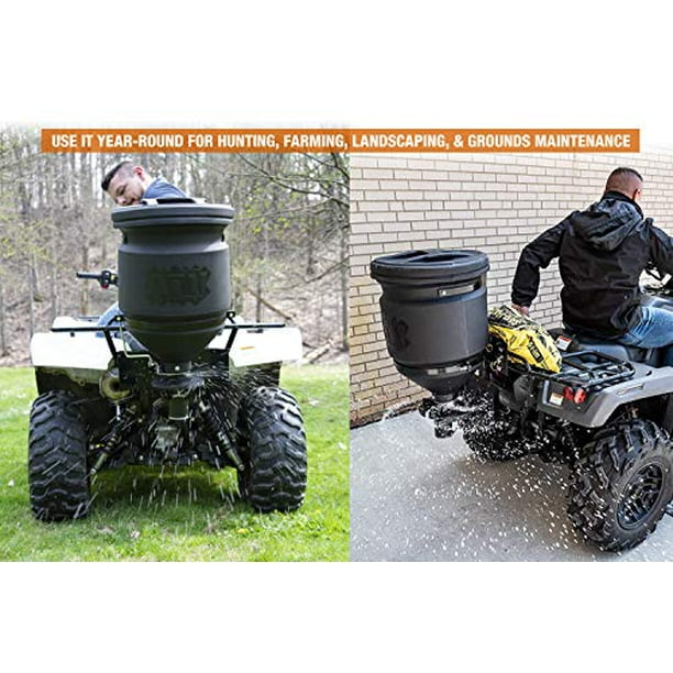 Acheteurs Products Épandeur de diffusion tout usage ATV à montage vertical  12 V 15 gallons 