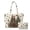 Christmas Bear Pine Print, variant on SEANATIVE Christmas Bear Pine Print Women's Quilted Bag, Polyester Purses and Handbags Set Easy to Clean Inner Pockets Quilted Shoulder Bags Handbags for Work