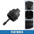 thumbnail image 3 of Unique Bargains Engine Oil Filter Housing Cover Cap A1661800138 for Mercedes-Benz VANEO 414 Plastic Black, 3 of 6