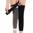 thumbnail image 2 of 1 Pair Men Women Cotton Plush Leg Warmers Winter Rheumatic Arthritis Knee Braces Leggings Leg Sleeves Cycling Running Knee Wraps (Gray-Plush,M (35-50 KG)), 2 of 6