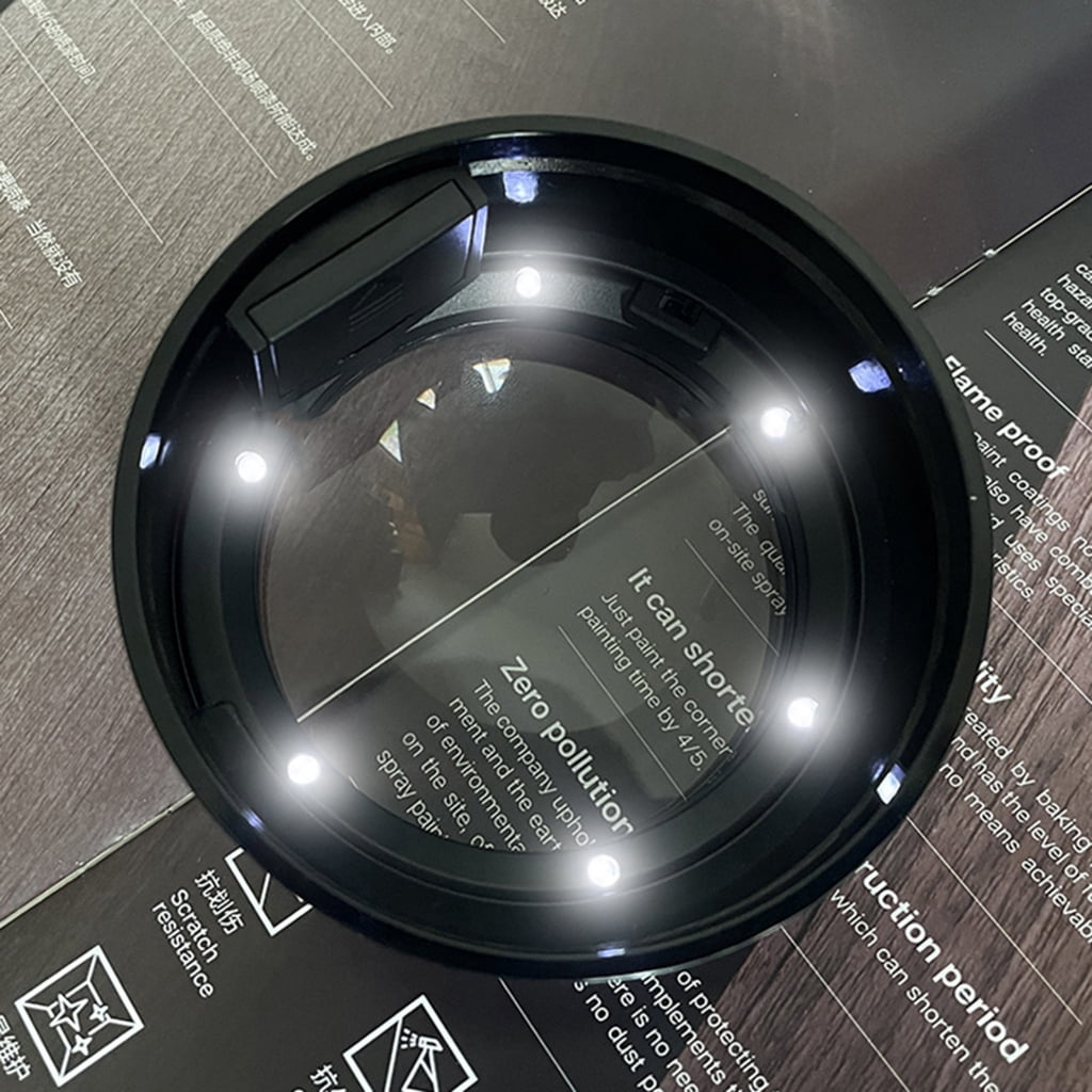 Lightweight Magnifier Glass for Books Desk Paperweight with Elegant Metal Finish