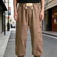 thumbnail image 1 of Pantalon Cargo pour Garçons Doublé d'Hiver, Pantalon Décontracté Épaissi et Chaud, Joggers de Travail pour Enfants et Ados, Jeux Extérieurs et Activités Quotidiennes, 1 of 3