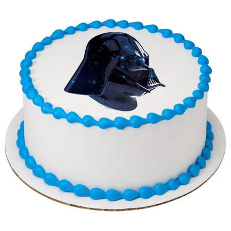 Star Wars Vader Galaxy 7 5 Round Edible Cake Topper Each