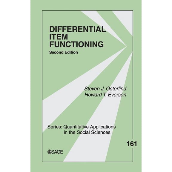 Quantitative Applications in the Social  Differential Item Functioning, Book 161, (Paperback)