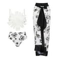 thumbnail image 2 of Maillot de Bain une Pièce pour Femmes avec Jupe de Plage, Paréo, Imprimé Floral Rétro, Ensemble Bikini Deux Pièces, 2 of 5