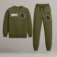 thumbnail image 2 of SAS Kids Olive Dream DC Tracksuit Set – Boys Streetwear Sweatshirt & Jogger 2-Piece Fleece, 2 of 9