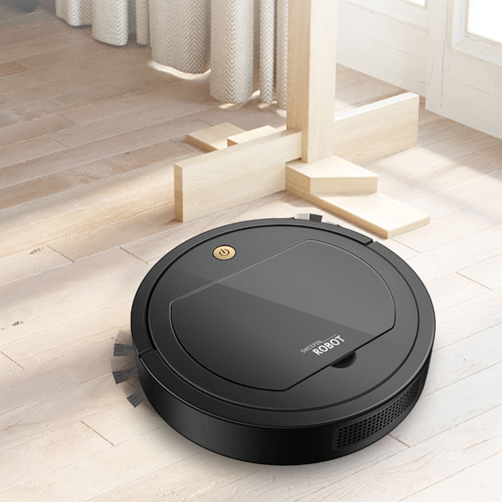 Ovzne Robot Vacuum Cleaner Self-Charging Robotic Vacuum Cleaner, Strong Suction Voice Control for Hardfloor and Carpet 2024 Home