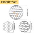 thumbnail image 4 of Tzdxfgl 3pcs Russian Dumpling Maker Aluminum Alloy Pelmeni Maker Rustproof Ravioli Maker 37 Holes 14 Holes Dumpling Pelmeni Mold for Dumplings Pies Wontons Fruit Pies, 4 of 10