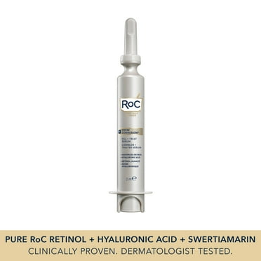 RoC Skincare - Derm Correxion®️ - Sérum + Rétinol avancé + Acide hyaluronique Combler + Traiter (15 ml)