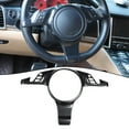 thumbnail image 4 of For Porsche Panamera 2010-2016 Carbon Fiber Interior Steering Wheel Button Cover, 4 of 10