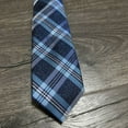 thumbnail image 3 of Perry Ellis Men's Duxbury Plaid Tie Navy Size Regular, 3 of 3