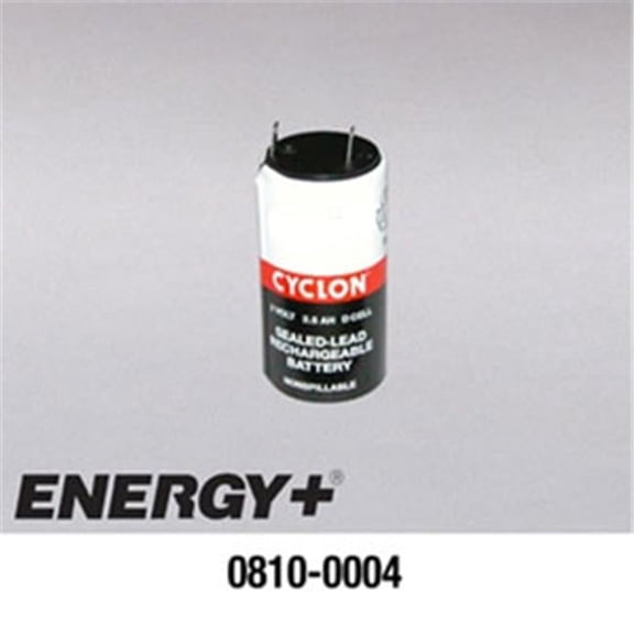 FedCo Batteries Compatible with EnerSys  Cyclon D Cell Battery - White Black Red - 1.35 Dia. x 2.41 Tall in.