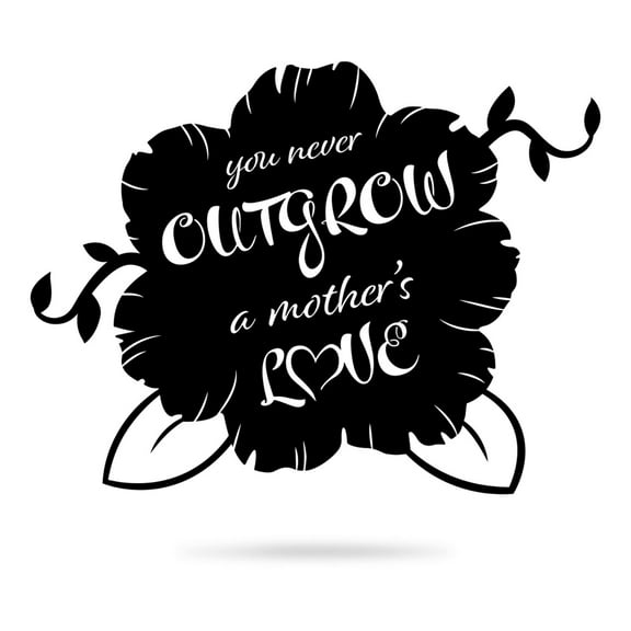A Mother’s Love Wall Art - Celebrating the Bond of Motherhood (12"x16"/Black)
